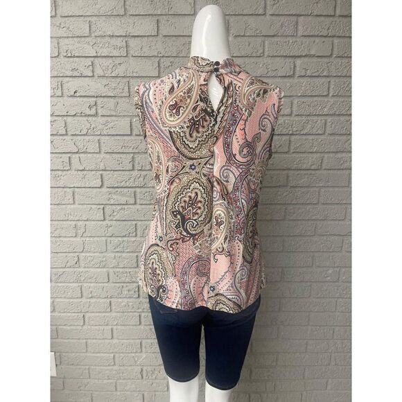 Tommy Hilfiger Multicolored Paisley Print Blouse Size M - Picture 2 of 9